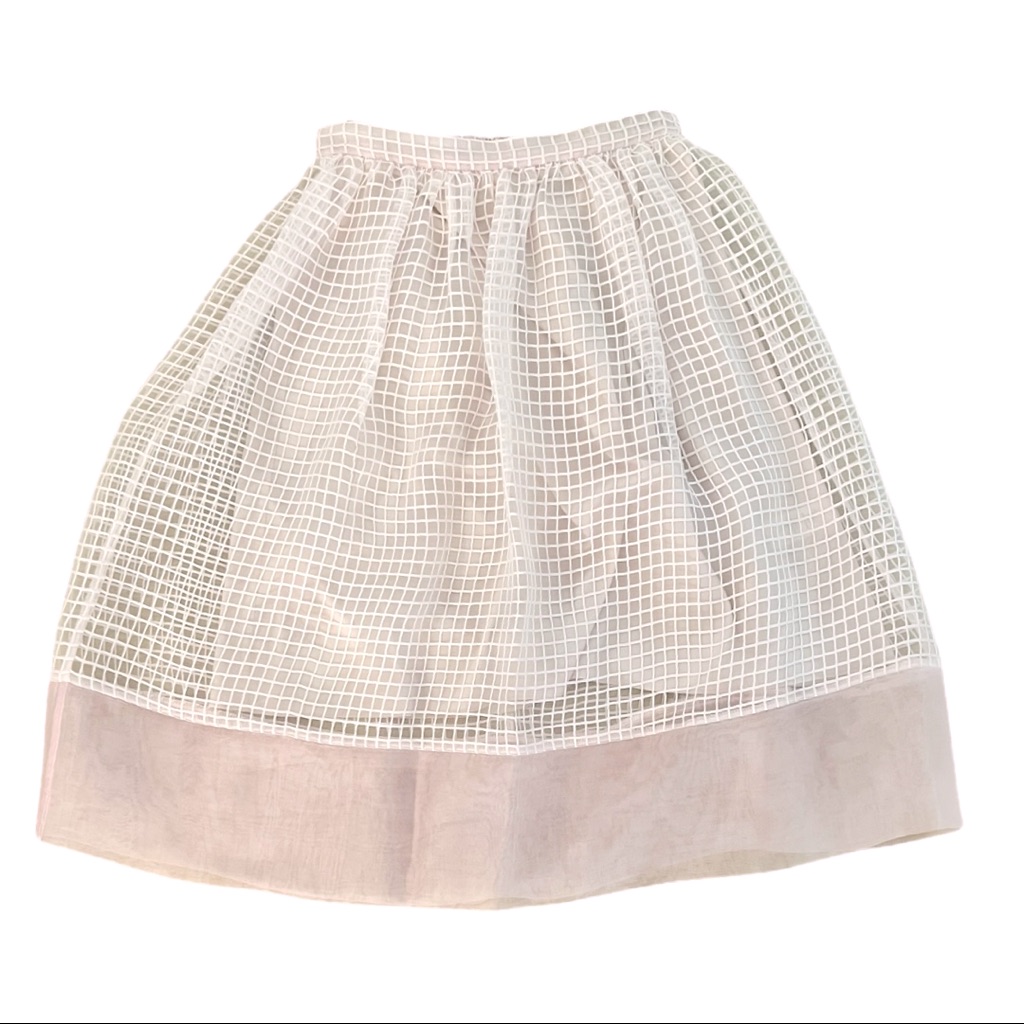Elizabeth & James Textured Silk Skirt